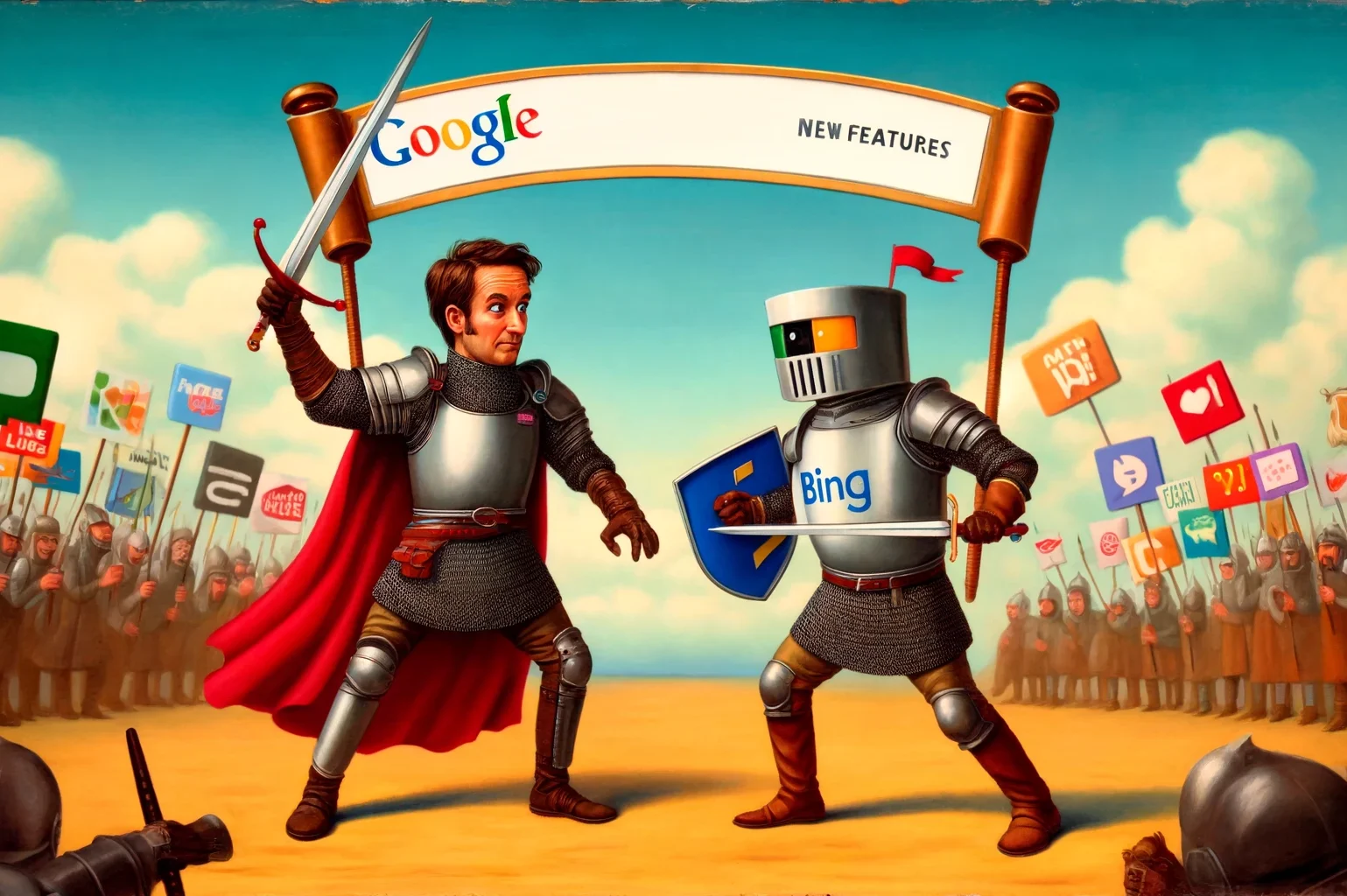 Google Bing battle